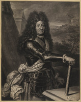 KG 11098
<br/>
Portret Lodewijk XIV als veldheer
<br/>
<em>Roullet, Jean Louis (1645-1699)</em>